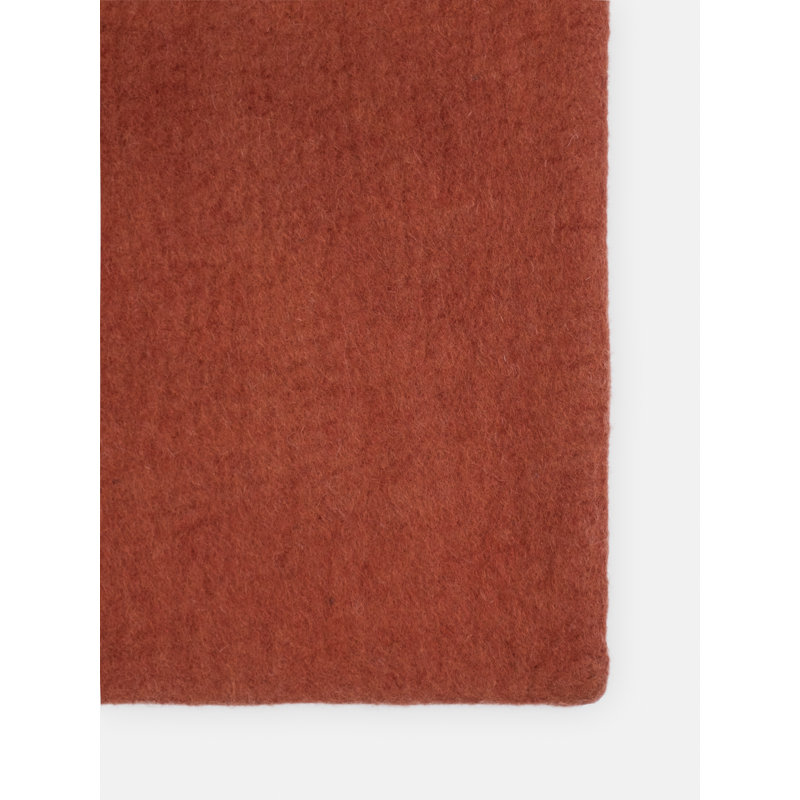 Solid Colour Wool Hand Woven Area Rug, Rectangular 120 x 170cm