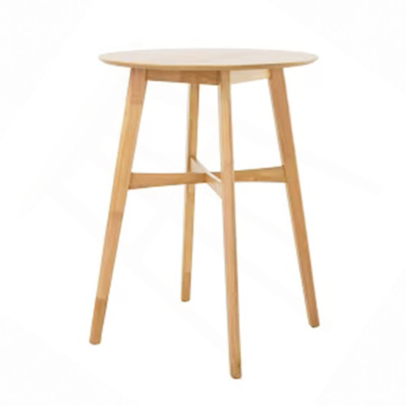 Table de bar ronde - table de bar de 42 po de hauteur avec pieds fuselés pour la cuisine, la salle à manger ou le bar personnel