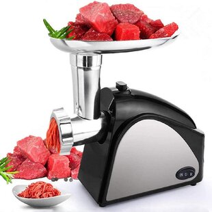 Electric Meat Grinder 500W Home Kitchen Industrial 2L Stainless Steel Food  Processor and Sausage Maker 