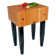 Rouge et Noir Le Bloc Prep Table with Butcher Block Top