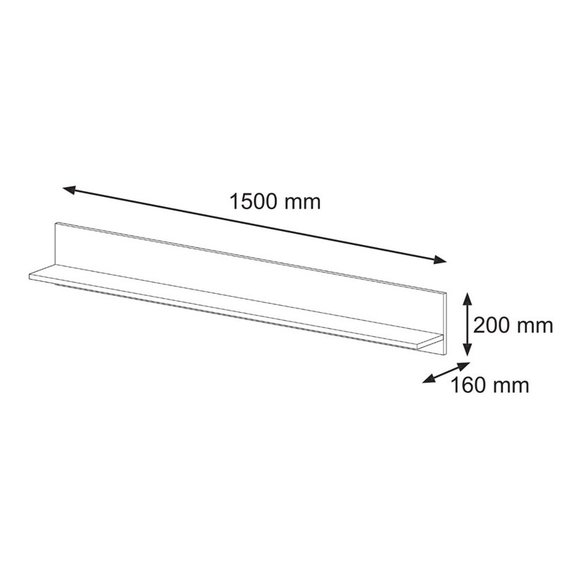 Janci Rectangular Bracket Shelf