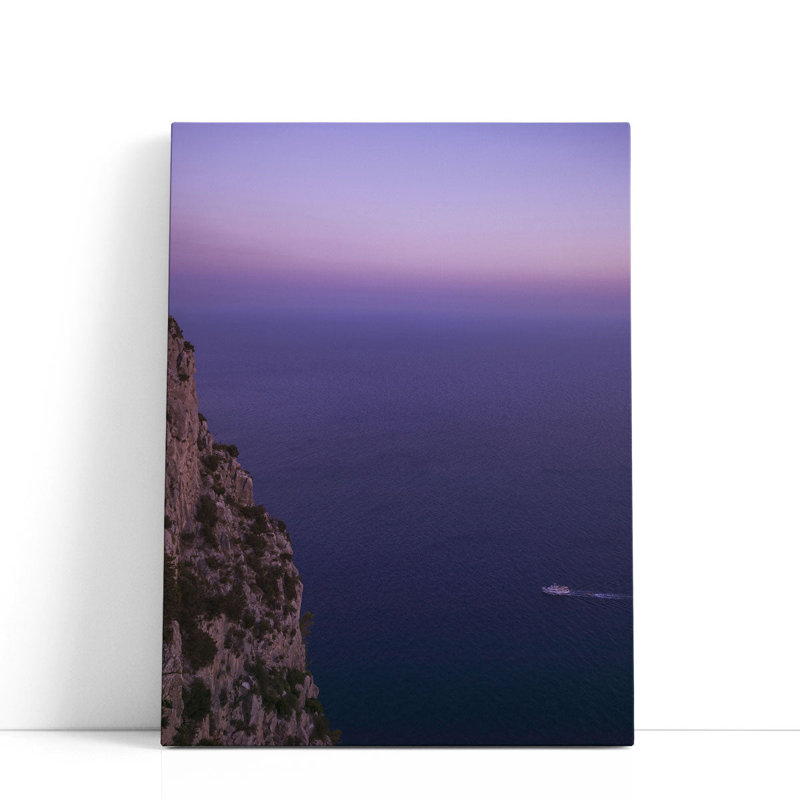 Coucher de soleil - reproduction d'art sur toile, H 24 po x l 18 po