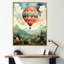 Charme classique de montgolfière - salon d'art mural en montgolfière-253169791-253169784