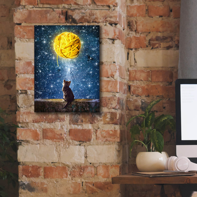«A Yarn Of Moon» par Diogo Verissimo, H 16 po x l 12 po x P 0,75 po
