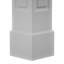 Ensemble de colonnes à double panneau surélevé en PVC Craftsman Classic Square-36091236