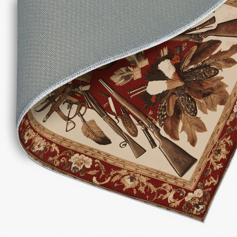Tapis d'intérieur et d'extérieur brun français, Rectangulaire 2 pi x 3 pi