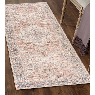 Tapis bleu Samiur Lyle