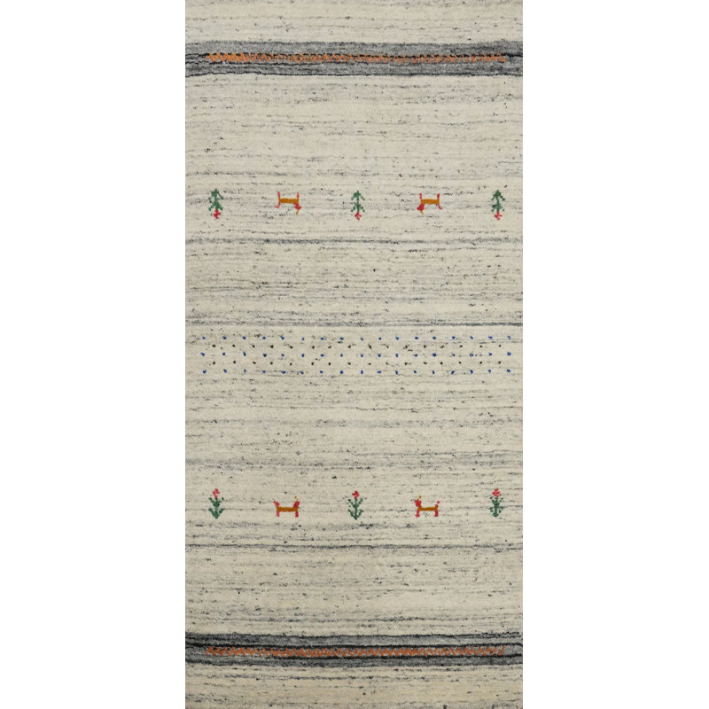 Tapis de couloir petits animaux Gabbeh 2 x 5