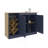 Kitchen Island, 2 Doors, 7 Shelves