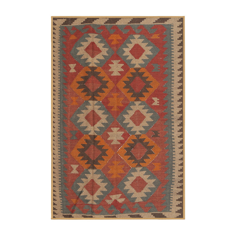 Tapis rouge / orange Ima, Rectangle 4 pi x 6 pi