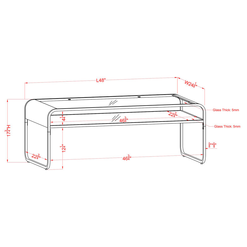Camareon Single Coffee Table, Chrome