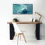  «Aquamarine Wave» par Silvia Vassileva, art mural sur toile, 40 po x 20 po-365552100