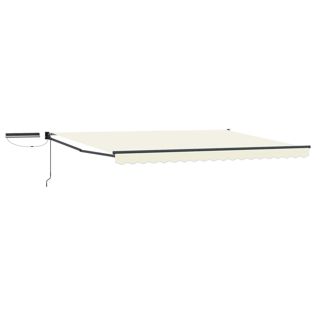 Vidaxl Electric Retractable Awning Polyester With PU Coating Outdoor Shade