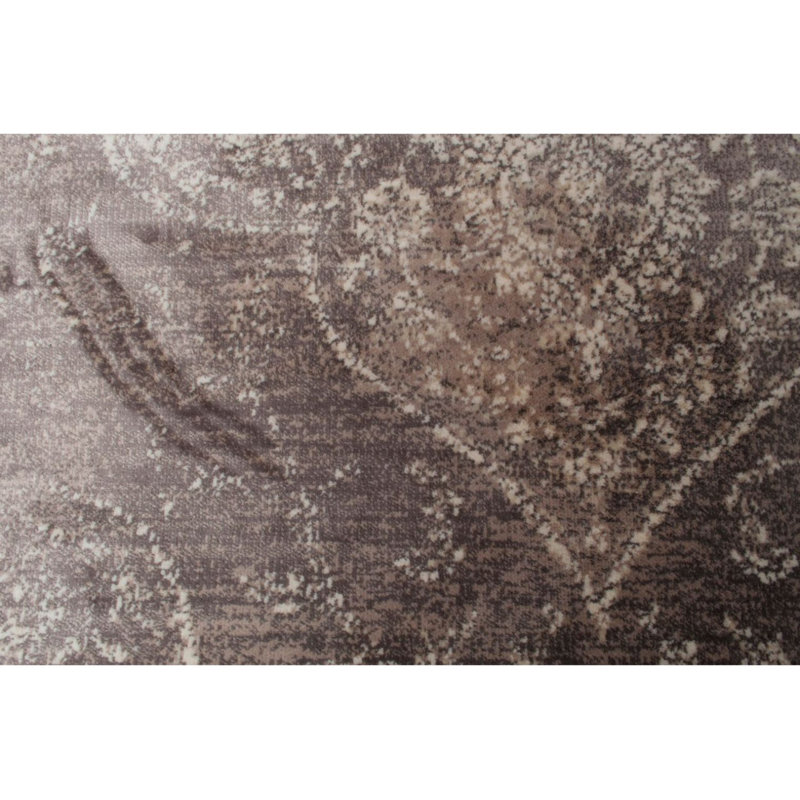 Vintage Oriental Area Rug in Light Brown/Ivory, Rectangle 6'7" x 9'10"
