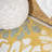 Zinnia Modern Floral Textured Weave Yellow/Cream Indoor/Outdoor Rug-1660403668