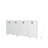 Modern White Console Table with Multiple Shelves, 70.9 x 31.5 x 17.7 inches | 100% Melamine Coated Particle Board, Thickness: 0.7 inches | Wall-Mountable, Stylish Design for Living Room & Entryway Storage Solutions-1232240176