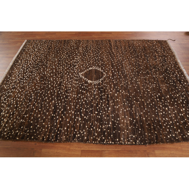 Tapis marocain brun foncé 6 x 8