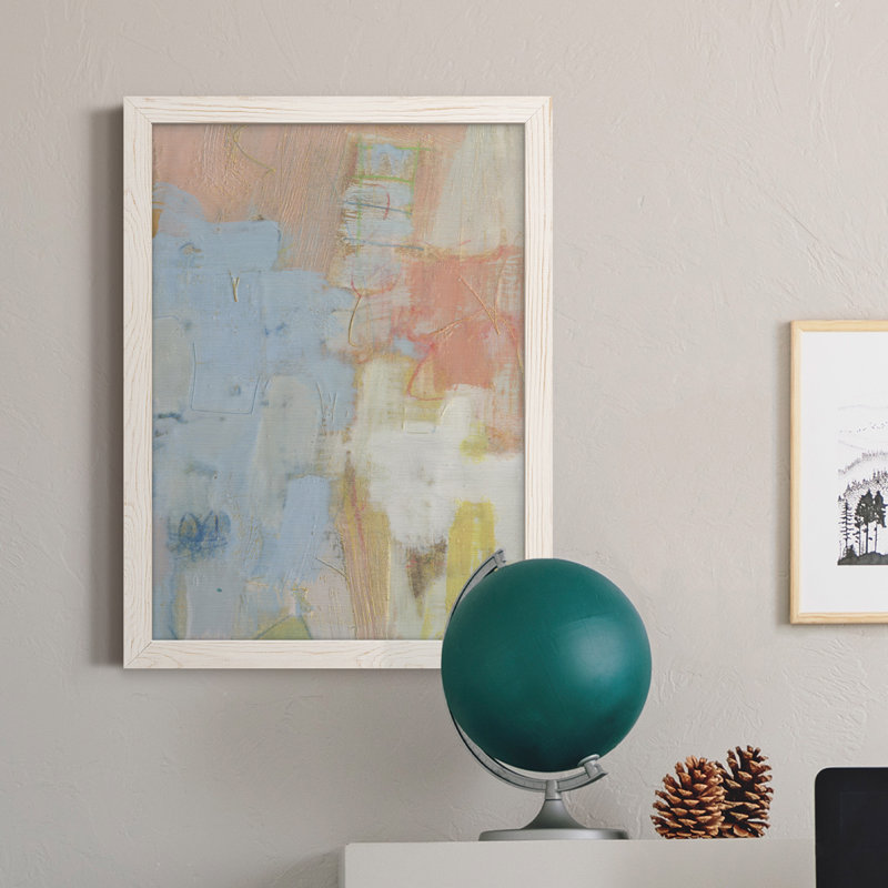 Toile encadrée de qualité supérieure Cully I - prête à être accrochée, H 32 po x l 23 po x P 1 po, Cadre blanc