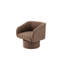 Coffee Colour Swivel Chair - Improves Room Decor Contemporary Upholstered Chic Living Essential-605265759