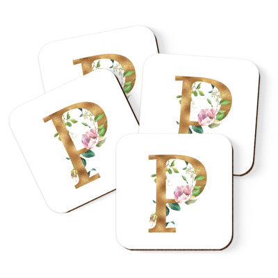 Cork Square 4 Piece Coaster Set