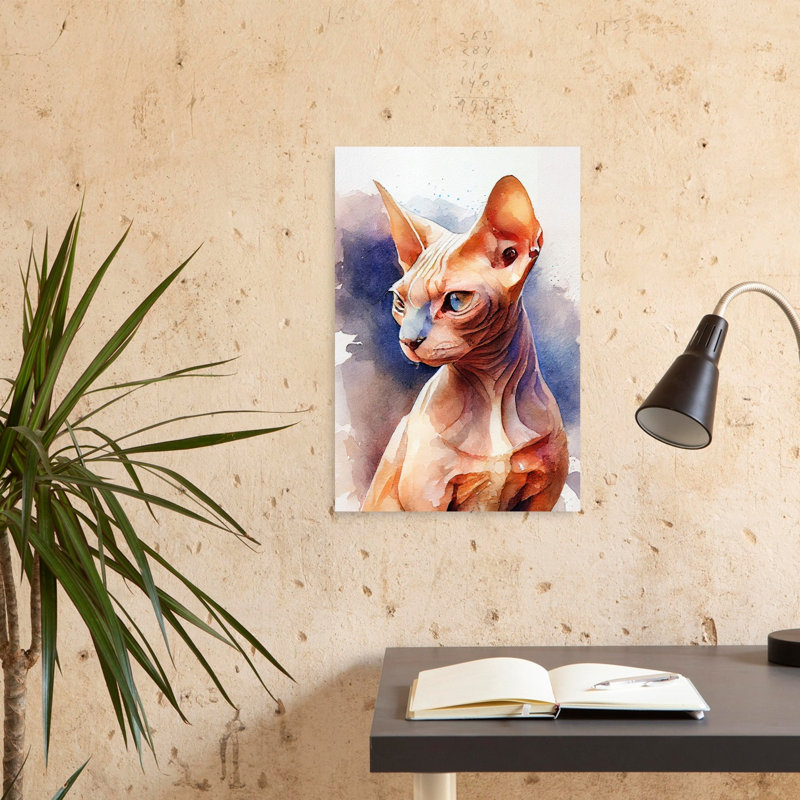 Reproduction d'art mural aquarelle, H 24 po x l 16 po