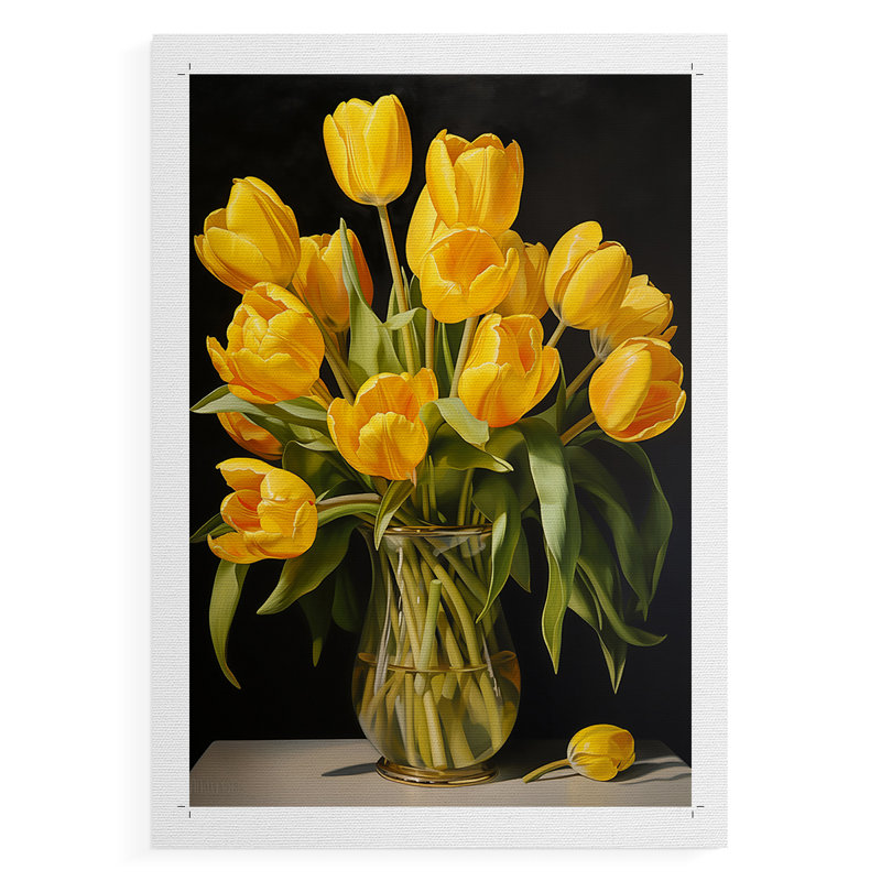 FLORAL Series DCC-III - Impression sur toile seulement - non encadrée, H 18 po x l 12 po