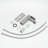 Geometric Bathroom Waterfall Faucet, Brushed Nickel Finish, Deck-Mounted, One Handle, Pop Up Drain, Supply Lines, Cartridge Valve, Side Modern Basin Faucet With Spout, Nickel, Single Hole, Valve