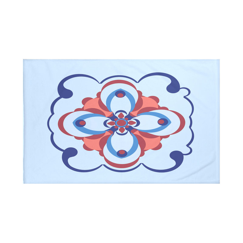 Jeté polaire Kaleidoscope, L 60 po x l 50 po, Gloire fanée (bleu clair / bleu royal)