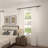 Adjustable Single Metal Curtain Rod Black for Ceiling/Wall Mounting-6649632