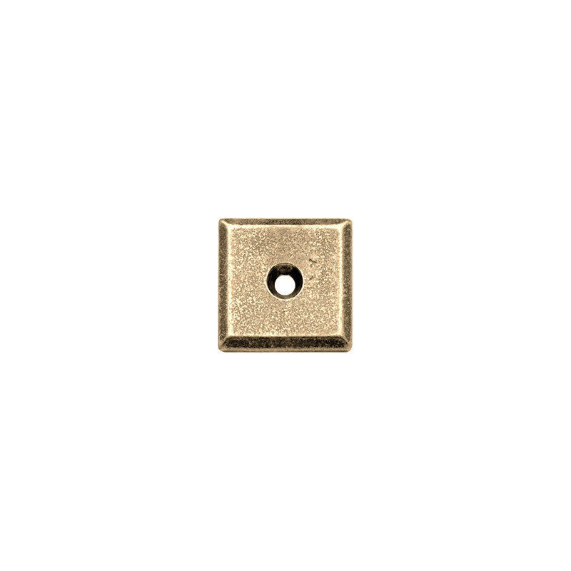 Metal Knob Backplate, 1.25" H x 1.25" W x 0.13" D, Silicon Bronze Brushed