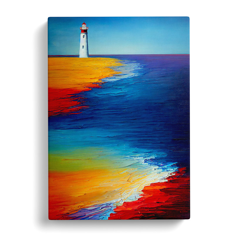 Lighthouse Beach - Wrapped Canvas, 50cm H x 35cm W x 3cm D