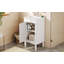 Armoire de salle de bain 18 po style français avec rangement et lavabo en céramique, solution pour petit espace, tablette réglable et charnières à fermeture douce-2121064323