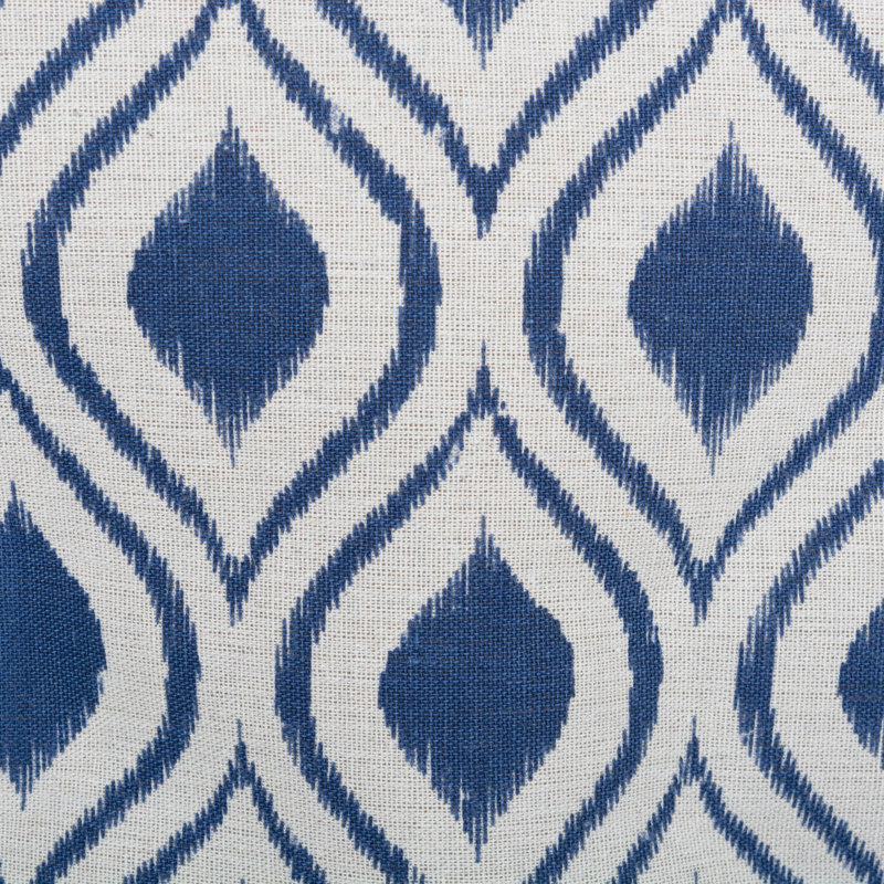 Panier en tissu Amaral Ikat, Bleu français, H 15 po x l 12 po x P 17,75 po