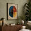 Geometric Quadrants Mid-Century - Wrapped Canvas-42857545-42857546