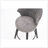 2PCS Chenille 25"Wing Back Swivel Bar Stools-1007985826