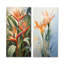 Oiseaux du paradis, fleurs tropicales I - Ensemble d'oiseaux d'art mural en métal 2 oiseaux du paradis-607047021