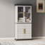 Armoire de rangement de 72 po de hauteur avec tablettes et tiroirs réglables, armoire autoportante avec amplement d'espace de rangement pour la cuisine, la salle à manger et le salon-557826445