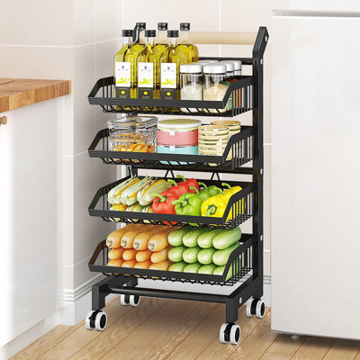 35.59 in. H x 17.01 in. W Utility Cart with Wheels