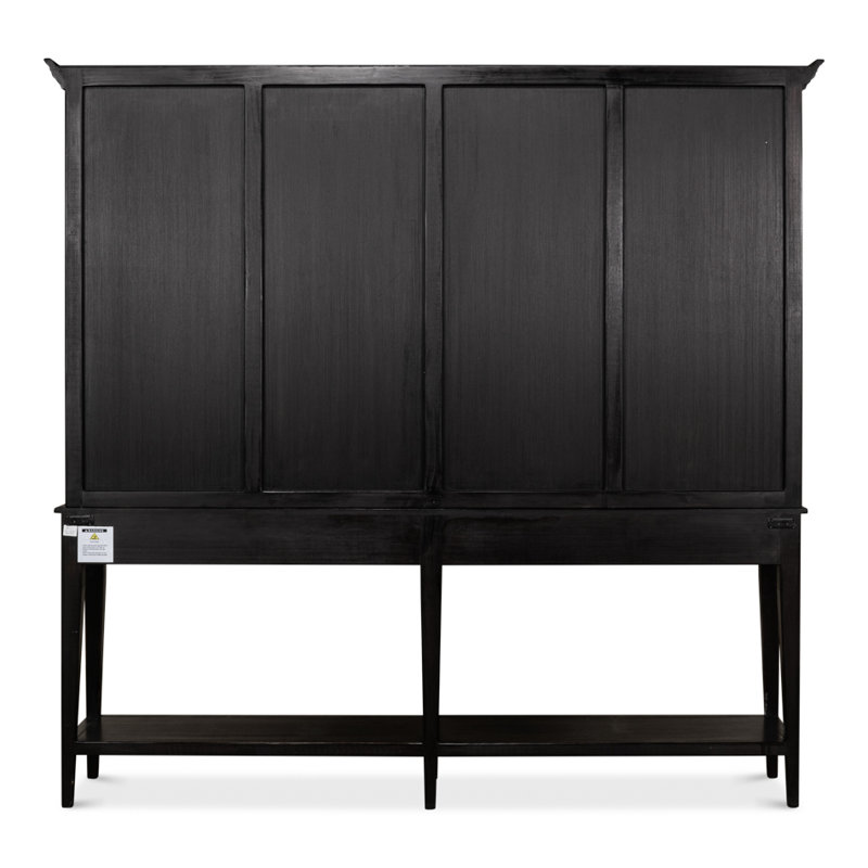 Wilkesville Solid Wood China Cabinet, Ebony