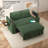 65 Inch Convertible Sofa Bed With Pull-Out Sleeper, Chenille Fabric, Adjustable Backrest, Hidden Storage Armrests With Cup Holders, Side Table & Charging Port-988263155