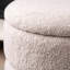 Velvet Boucle Storage Stool for Bedroom Furniture, Modern Round Storage Accent Stool-95856667-95856666