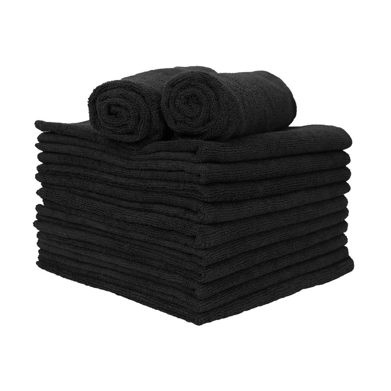 SmartChoice MF Hand Towel 16x27 Black (12/Pack)