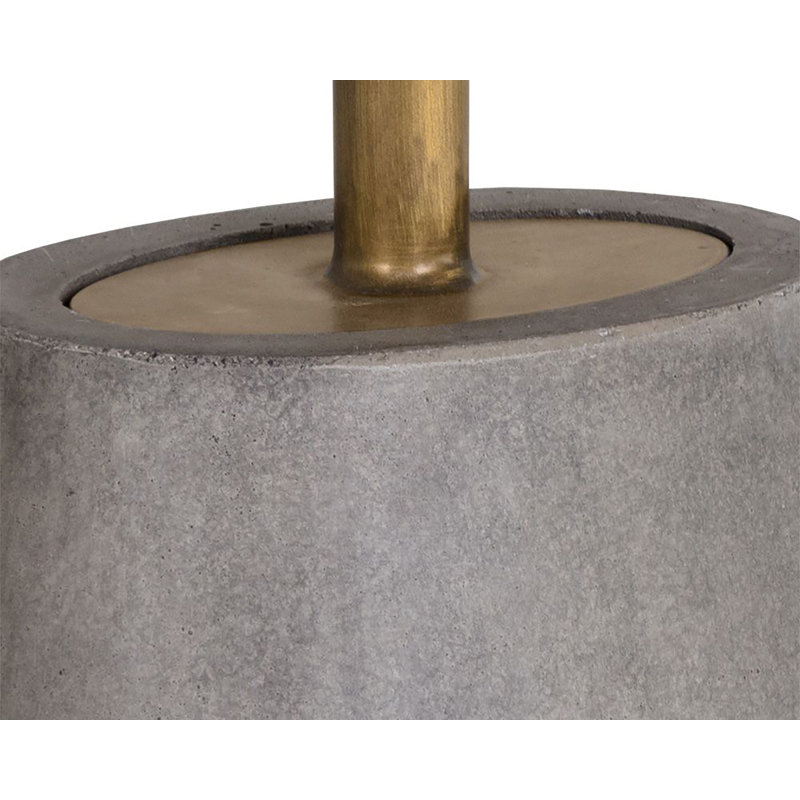 Table de bout en béton - gris