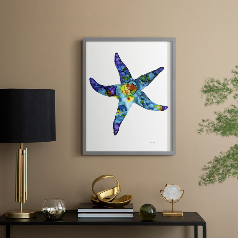 " Sea Star ", Gray, 30" H x 24" W
