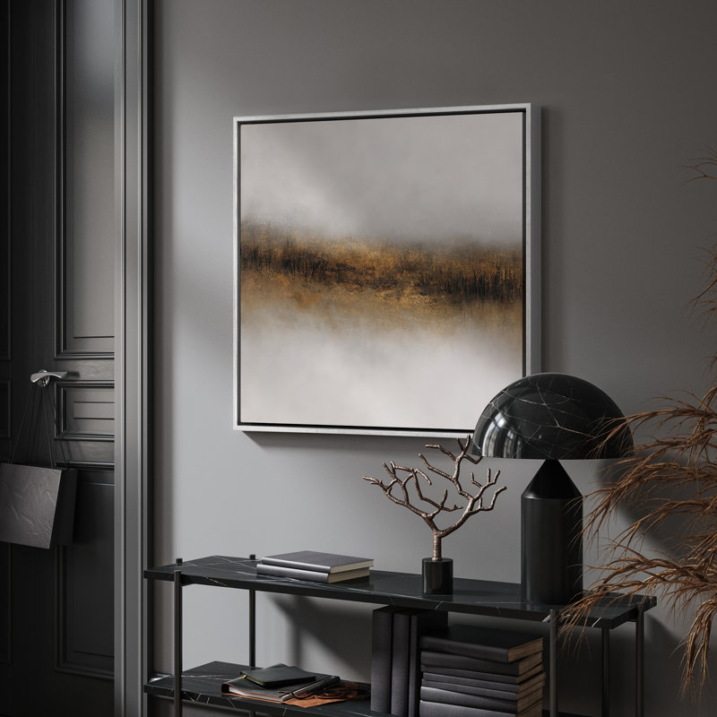 Art mural encadré abstrait rétro antique classique pour chambre à coucher, H 16 po x l 16 po, Blanc