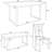 Gray Solid Wood 6 Dining Arrangement, With Table, 4 Chairs And Bench Up, Rectangular & - Comfortable Seating Choice