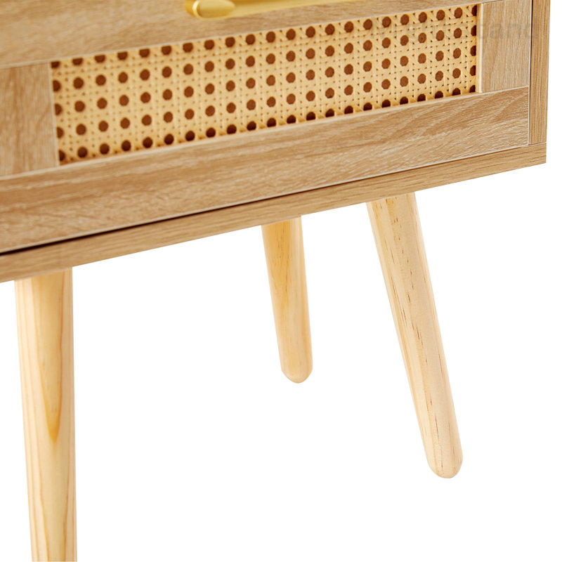 Hastin 15.77'' W Nightstand, Natural