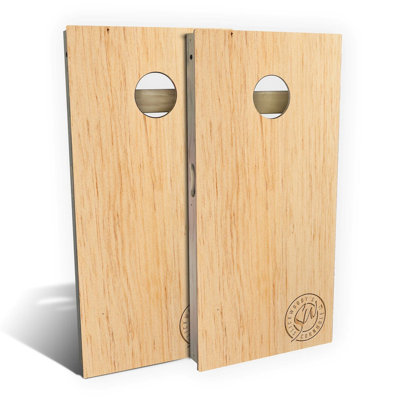 Ensemble de cornhole tout temps en noyer cendré