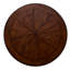 Table de salle à manger et de cuisine brune de 48,18 po de largeur, quatre pieds en épingle à cheveux en métal, tablette ouverte pour le rangement dans un coin en alcôve