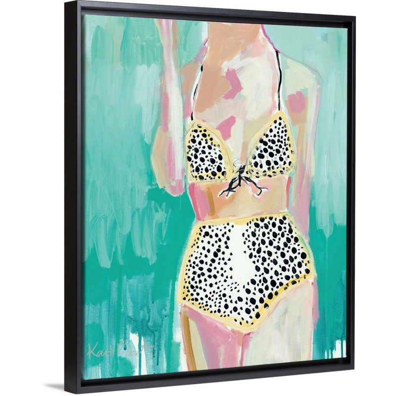 « Bumblebees » par Kait Roberts-impression sur toile, H 16 po x l 13 po x P 1,75 po, Toile avec cadre noir